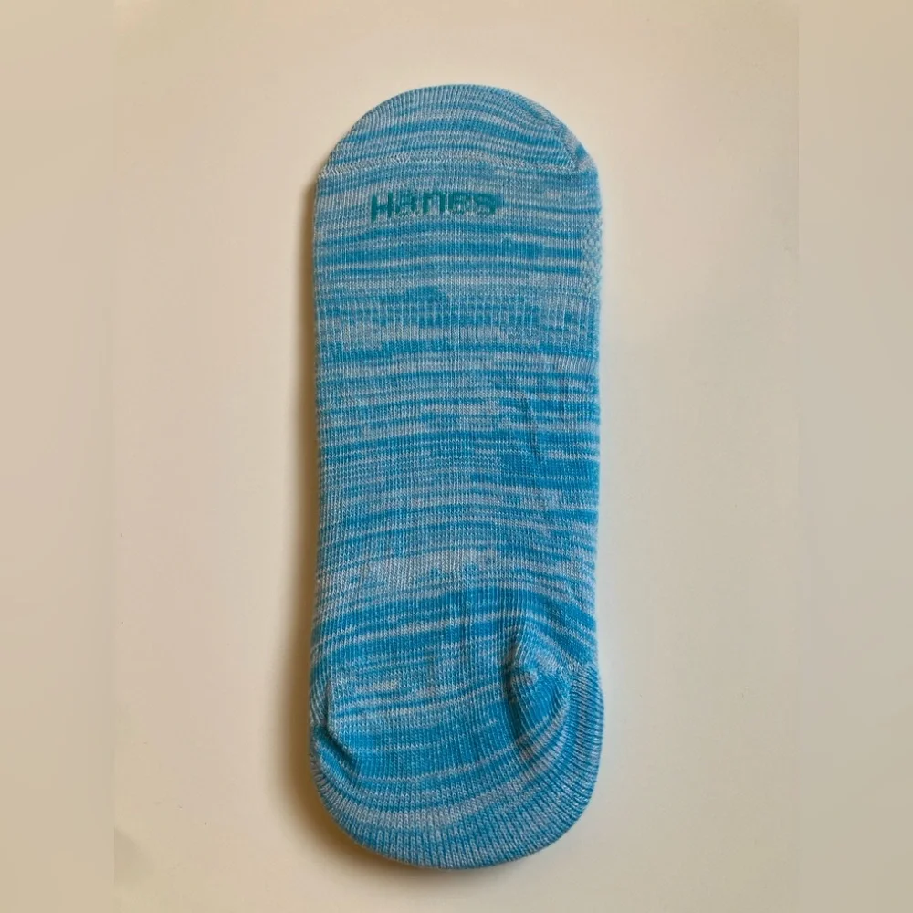Peds Hanes Women’s No-Show Socks Size 5-10 Blue Purple Tan 3 Pair NWT/NWOT